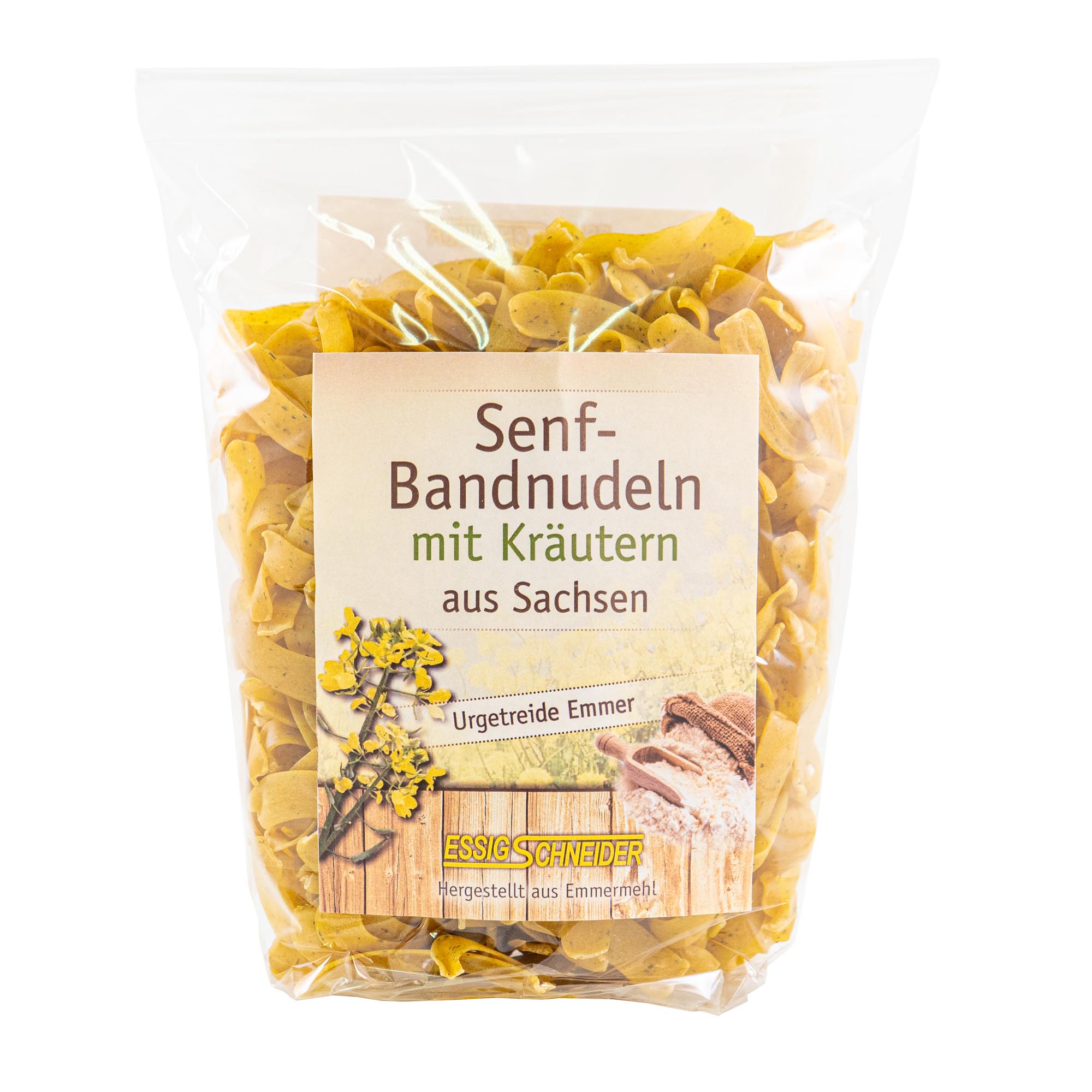 Pasta - Emmer Senfbandnudeln mit Kräutern