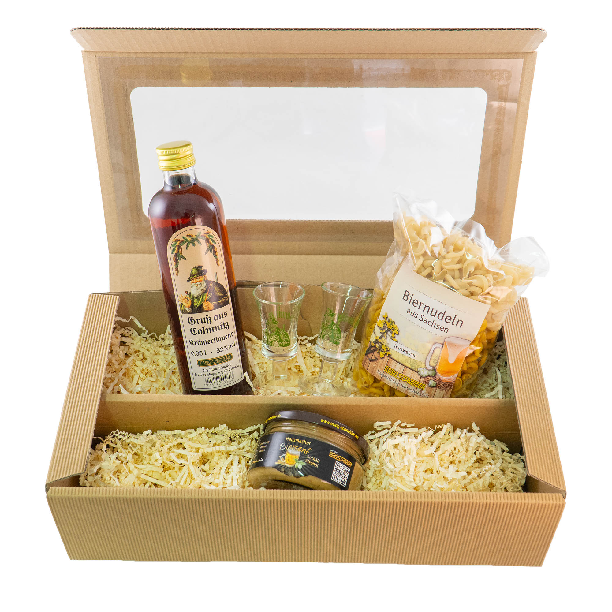 Präsentbox Kräuterlikör & Gläser